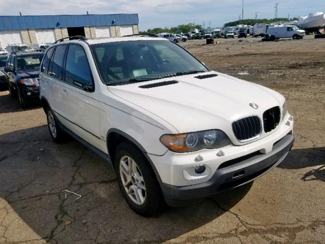 5UXFA13515LY05241 - 2005 BMW X5 3.0I WHITE photo 1