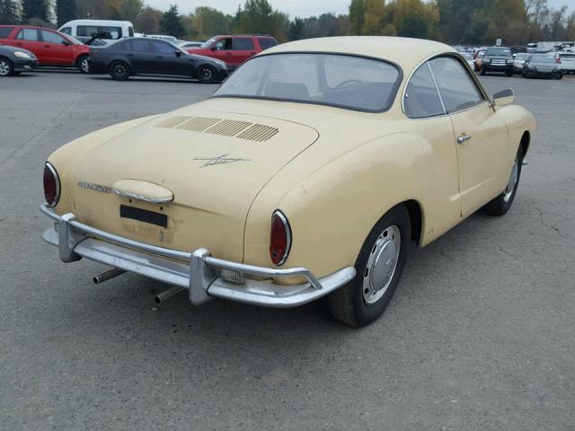 148567151 - 1968 VOLKSWAGEN KARMANN GH BEIGE photo 4