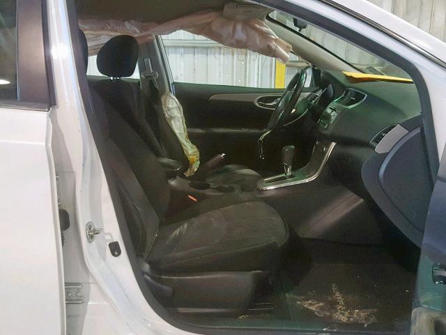 3N1AB7AP0EY261910 - 2014 NISSAN SENTRA S WHITE photo 5