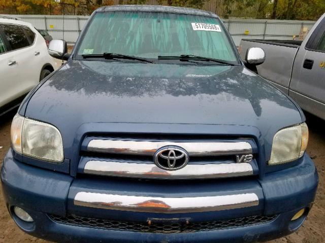 5TBBT44115S456919 - 2005 TOYOTA TUNDRA ACC BLUE photo 9