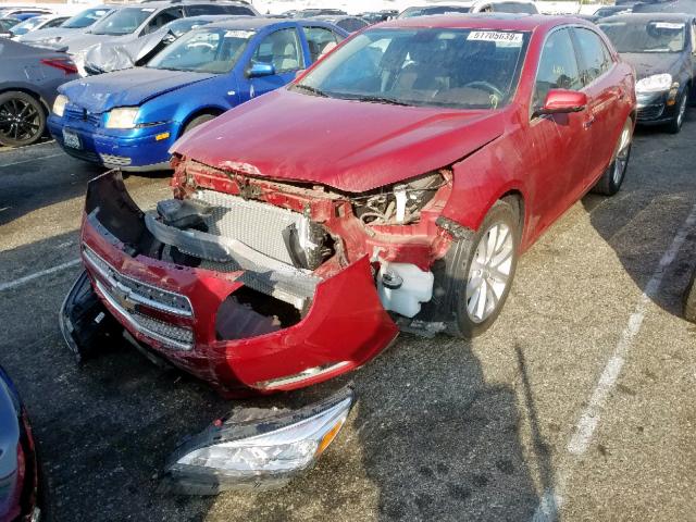 1G11H5SA5DF122655 - 2013 CHEVROLET MALIBU LTZ წითელი ფოტო 2