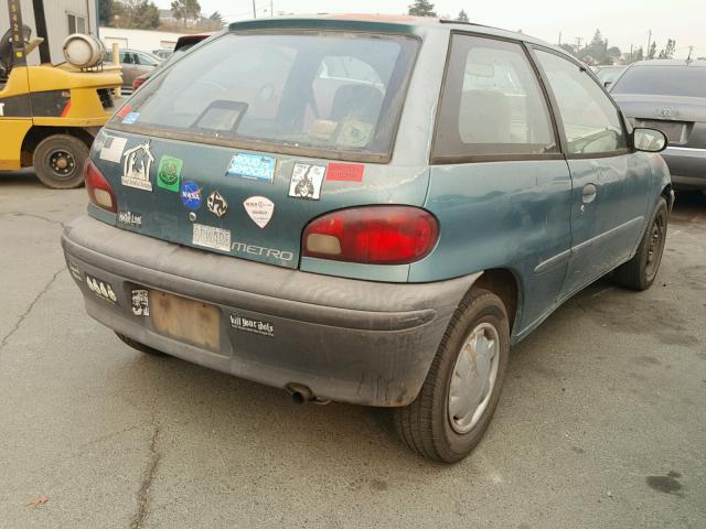 2C1MR2262V6727527 - 1997 GEO METRO GREEN photo 4