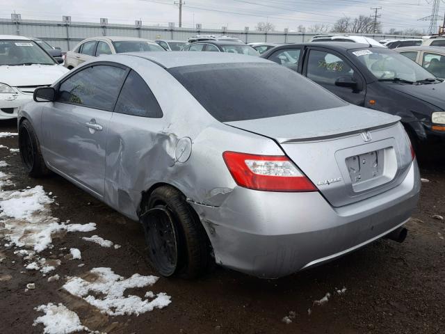 2HGFG12918H574672 - 2008 HONDA CIVIC EXL SILVER photo 3