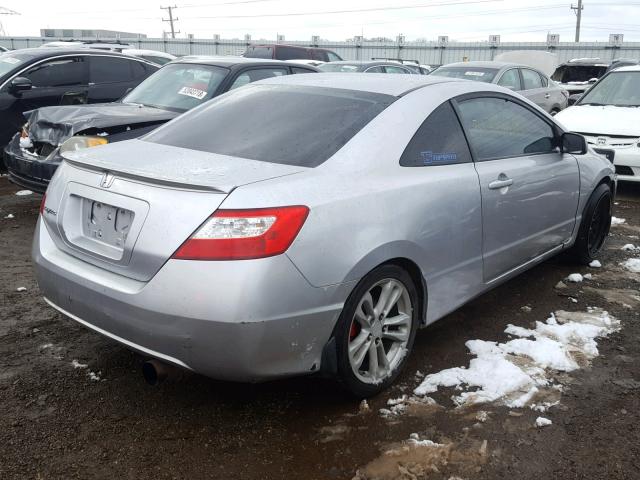 2HGFG12918H574672 - 2008 HONDA CIVIC EXL SILVER photo 4