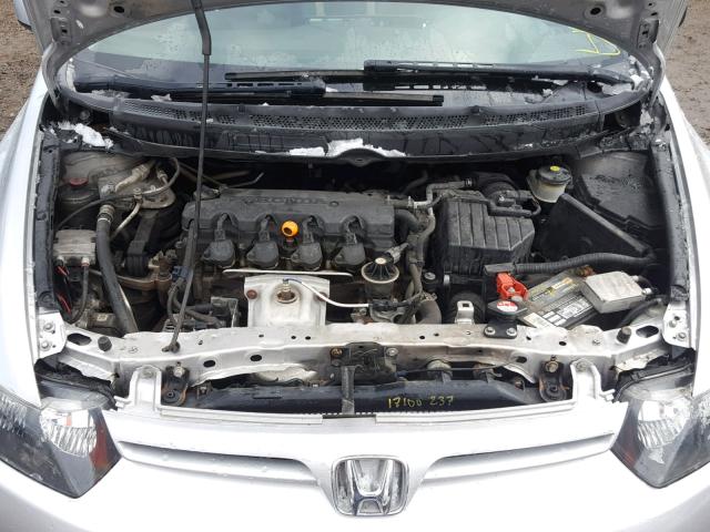 2HGFG12918H574672 - 2008 HONDA CIVIC EXL SILVER photo 7