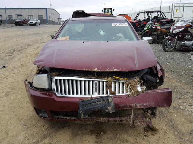 3LNHM26106R623917 - 2006 LINCOLN ZEPHYR MAROON photo 9