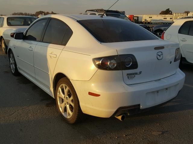 JM1BK324881147175 - 2008 MAZDA 3 S WHITE photo 3