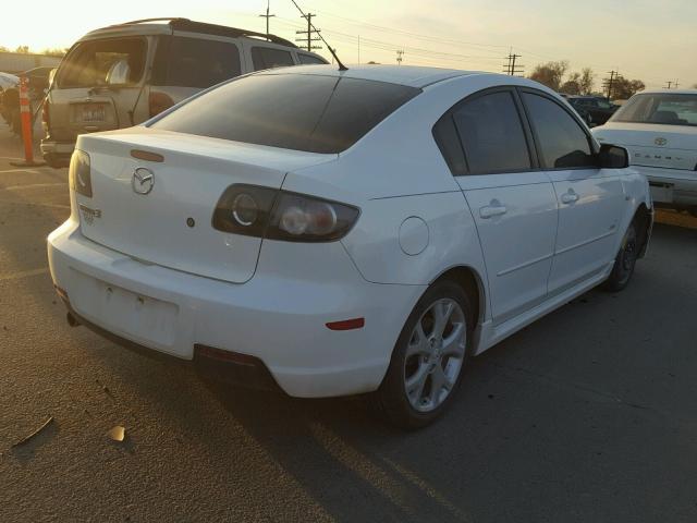 JM1BK324881147175 - 2008 MAZDA 3 S WHITE photo 4