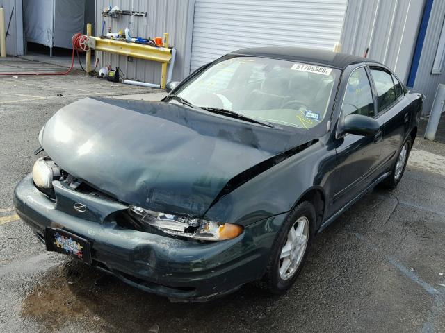 1G3NL52F32C196349 - 2002 OLDSMOBILE ALERO GL GREEN photo 2