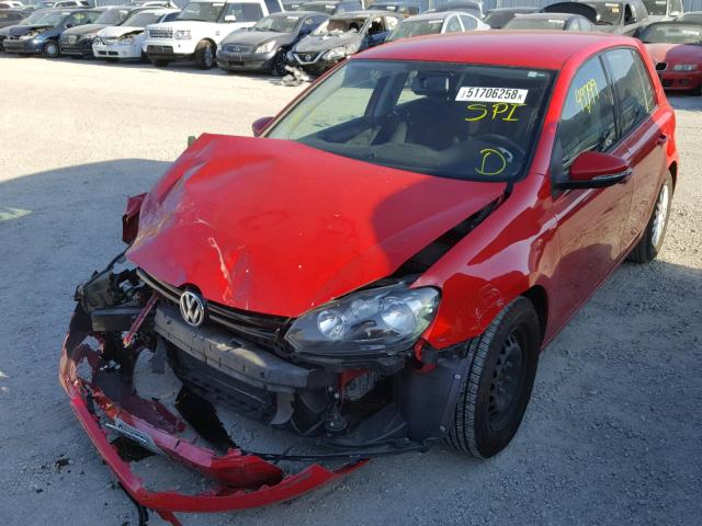 WVWDB7AJ5DW129835 - 2013 VOLKSWAGEN GOLF 红色 照片 2