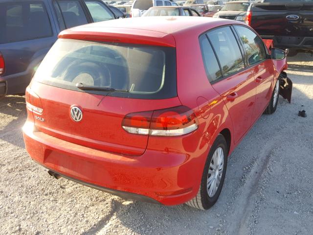 WVWDB7AJ5DW129835 - 2013 VOLKSWAGEN GOLF 红色 照片 4