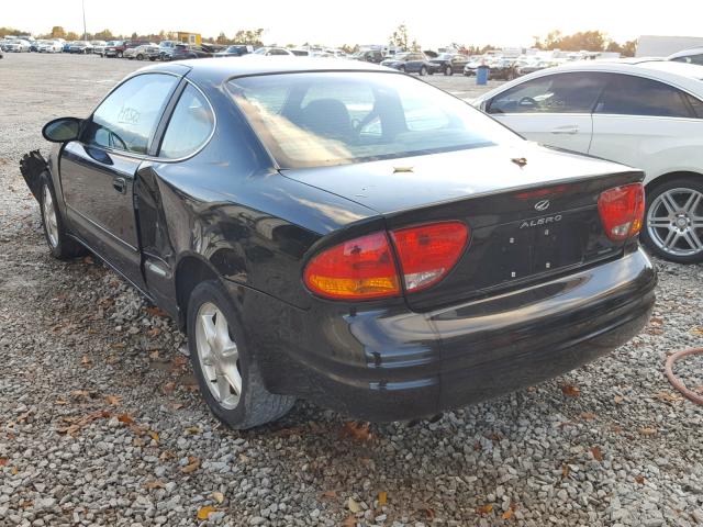 1G3NL12E7XC419368 - 1999 OLDSMOBILE ALERO GL BLACK photo 3