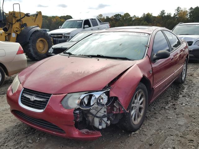 2C3HE66G6XH816202 - 1999 CHRYSLER 300M BURGUNDY photo 2