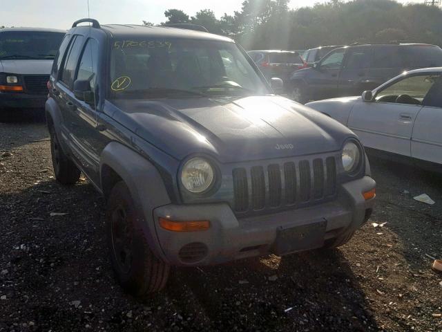 1J4GL48K83W555325 - 2003 JEEP LIBERTY SP BLUE photo 1