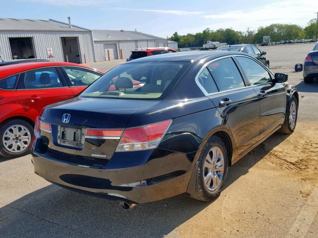 1HGCP2F65CA053972 - 2012 HONDA ACCORD SE BLACK photo 4