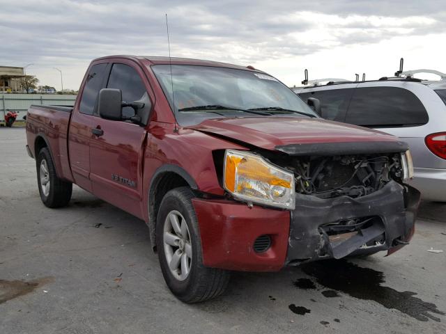 1N6BA06A68N326063 - 2008 NISSAN TITAN XE MAROON photo 1