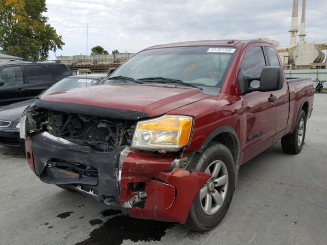 1N6BA06A68N326063 - 2008 NISSAN TITAN XE MAROON photo 2