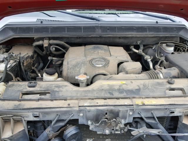 1N6BA06A68N326063 - 2008 NISSAN TITAN XE MAROON photo 7