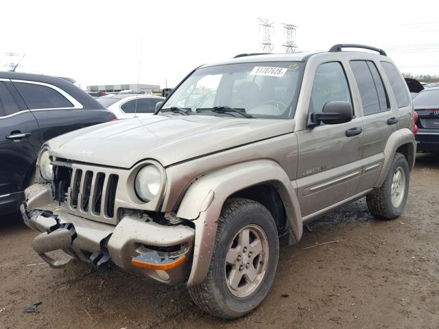 1J4GL58K03W624580 - 2003 JEEP LIBERTY LI TAN photo 2