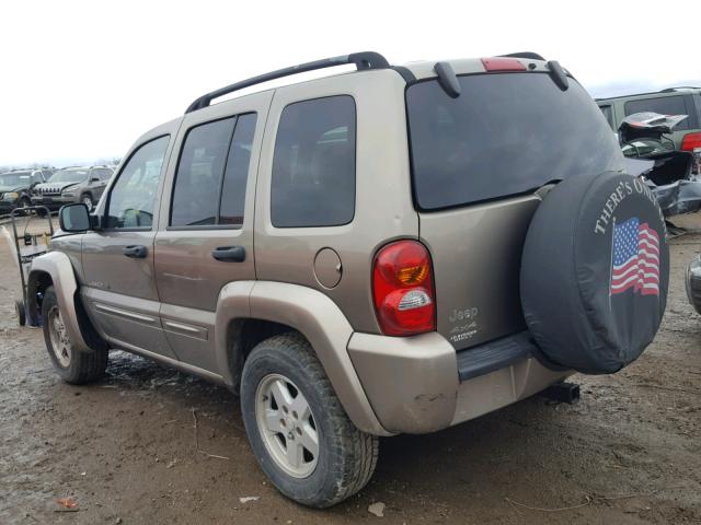 1J4GL58K03W624580 - 2003 JEEP LIBERTY LI TAN photo 3