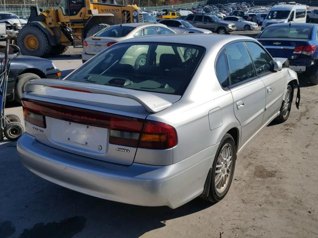 4S3BE625947209353 - 2004 SUBARU LEGACY L S SILVER photo 4