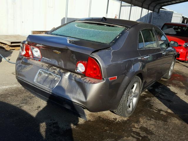 1G1ZC5EU6CF160305 - 2012 CHEVROLET MALIBU 1LT BROWN photo 4