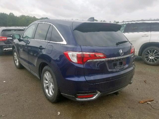 5J8TB4H57GL027009 - 2016 ACURA RDX TECHNO BLUE photo 3