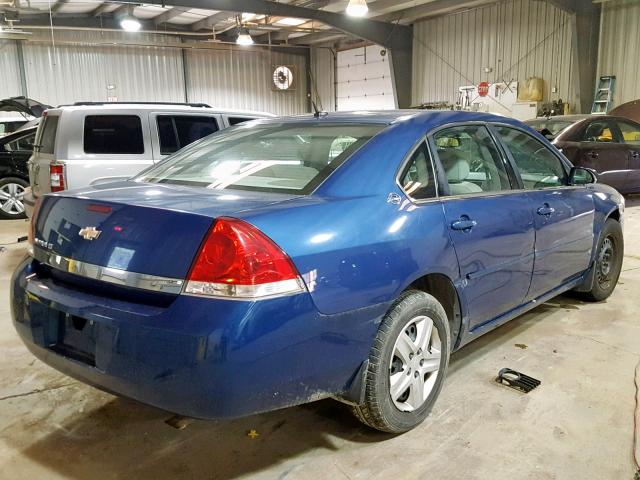 2G1WT58K469306579 - 2006 CHEVROLET IMPALA LT BLUE photo 4