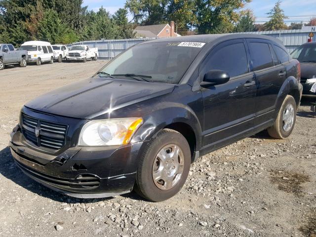 1B3HB28B98D630068 - 2008 DODGE CALIBER BLACK photo 2