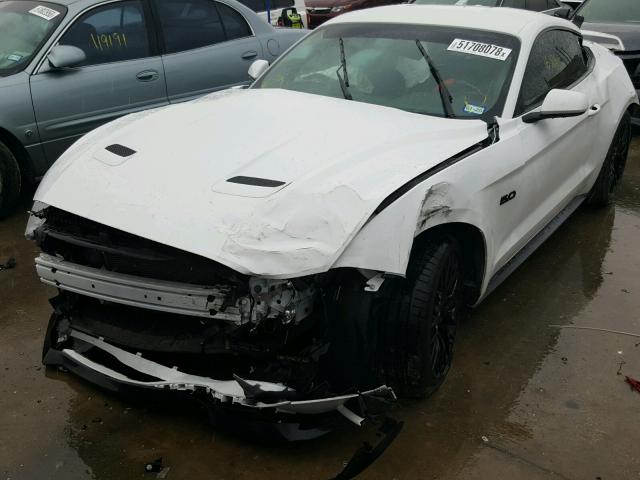 1FA6P8CF9J5122354 - 2018 FORD MUSTANG GT WHITE photo 2