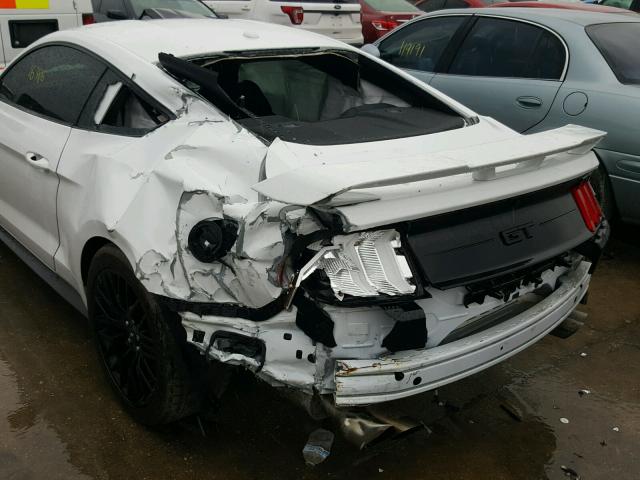 1FA6P8CF9J5122354 - 2018 FORD MUSTANG GT WHITE photo 9