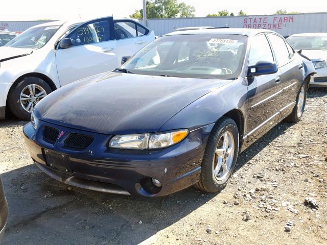 1G2WP52K61F107607 - 2001 PONTIAC GRAND PRIX Կապույտ լուսանկար 2