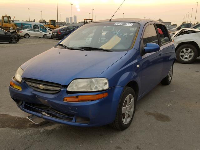 KL1TD62605B502600 - 2005 CHEVROLET AVEO BASE ლურჯი ფოტო 2