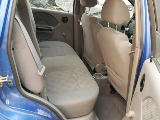 KL1TD62605B502600 - 2005 CHEVROLET AVEO BASE ლურჯი ფოტო 6