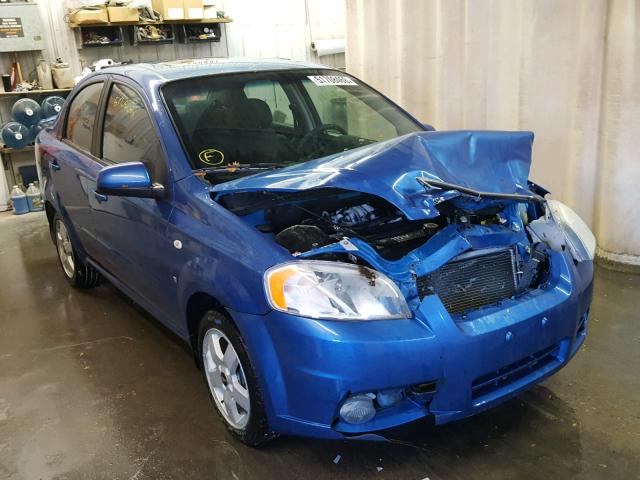 KL1TG56677B069467 - 2007 CHEVROLET AVEO LT BLUE photo 1