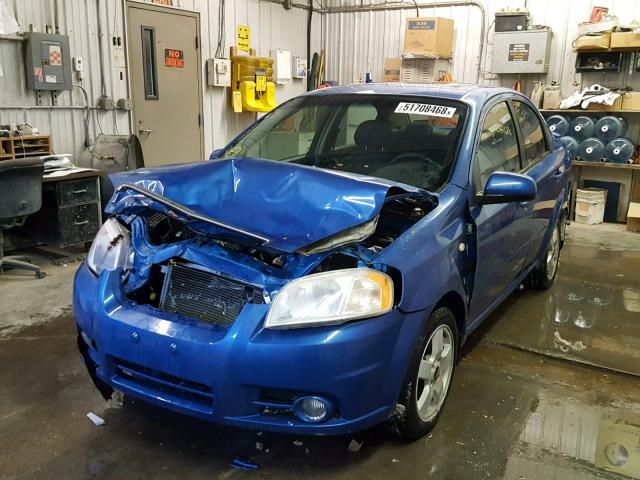 KL1TG56677B069467 - 2007 CHEVROLET AVEO LT BLUE photo 2