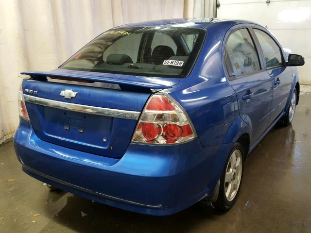 KL1TG56677B069467 - 2007 CHEVROLET AVEO LT BLUE photo 4