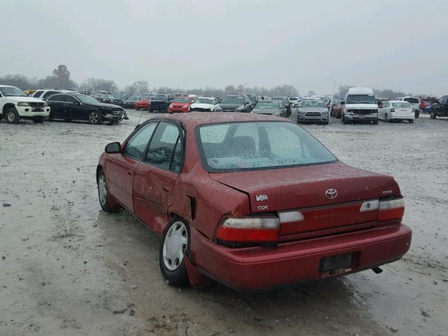 1NXBB02E6VZ637529 - 1997 TOYOTA COROLLA DX RED photo 3