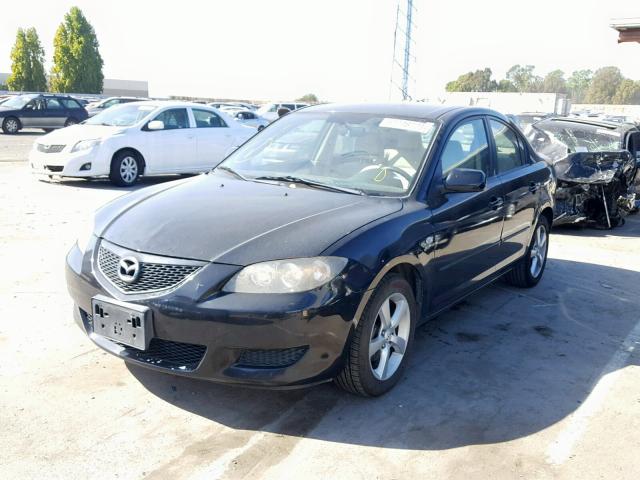 JM1BK12F061446579 - 2006 MAZDA 3 I BLACK photo 2