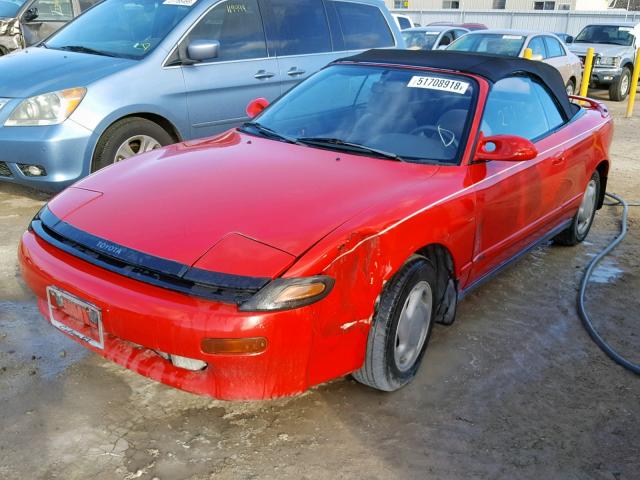 JT5ST87K9M0078865 - 1991 TOYOTA CELICA GT RED photo 2