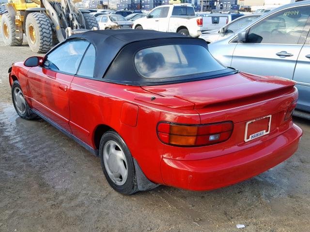 JT5ST87K9M0078865 - 1991 TOYOTA CELICA GT RED photo 3