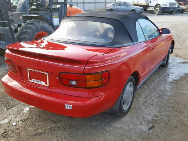 JT5ST87K9M0078865 - 1991 TOYOTA CELICA GT RED photo 4