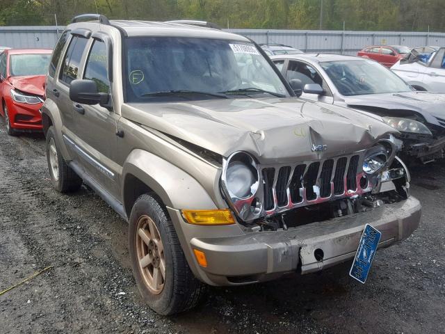 1J4GL58K05W710944 - 2005 JEEP LIBERTY LI TAN photo 1