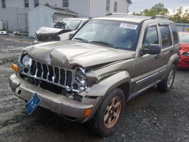 1J4GL58K05W710944 - 2005 JEEP LIBERTY LI TAN photo 2