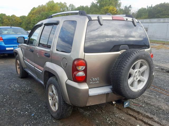 1J4GL58K05W710944 - 2005 JEEP LIBERTY LI TAN photo 3