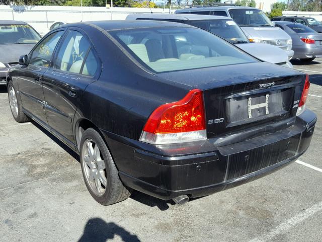 YV1RH592362544405 - 2006 VOLVO S60 2.5T BLACK photo 3