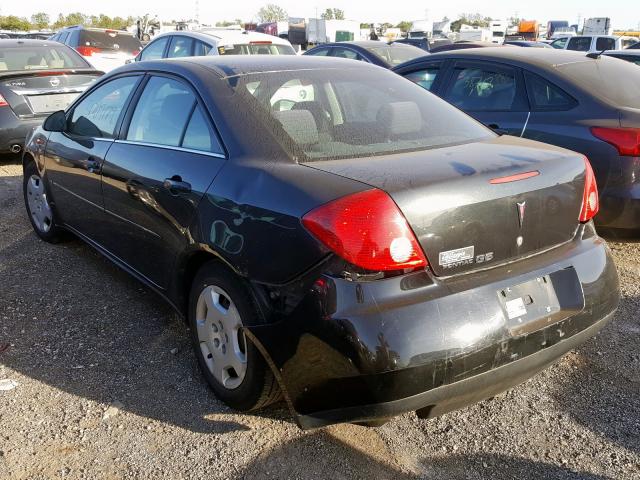 1G2ZF57B884269236 - 2008 PONTIAC G6 VALUE L BLACK photo 3