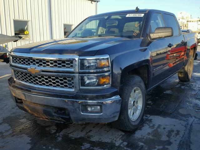 3GCUKREC1EG567419 - 2014 CHEVROLET SILVERADO GREEN photo 2