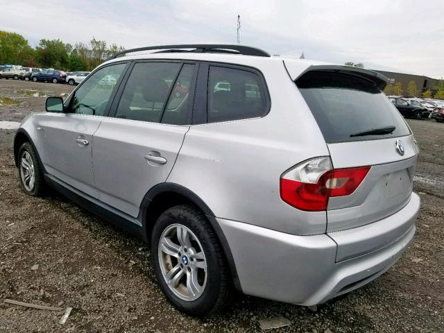 WBXPA93476WD30714 - 2006 BMW X3 3.0I SILVER photo 3