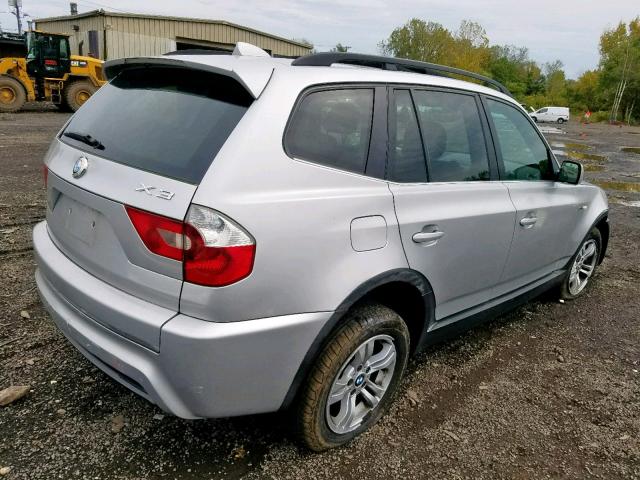 WBXPA93476WD30714 - 2006 BMW X3 3.0I SILVER photo 4